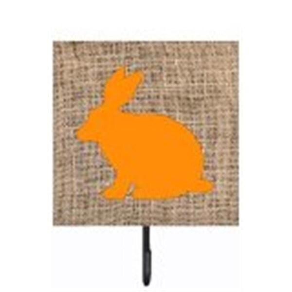 Carolines Treasures Rabbit Burlap And Orange Leash Or Key Holder BB1002-BL-OR-SH4 - main